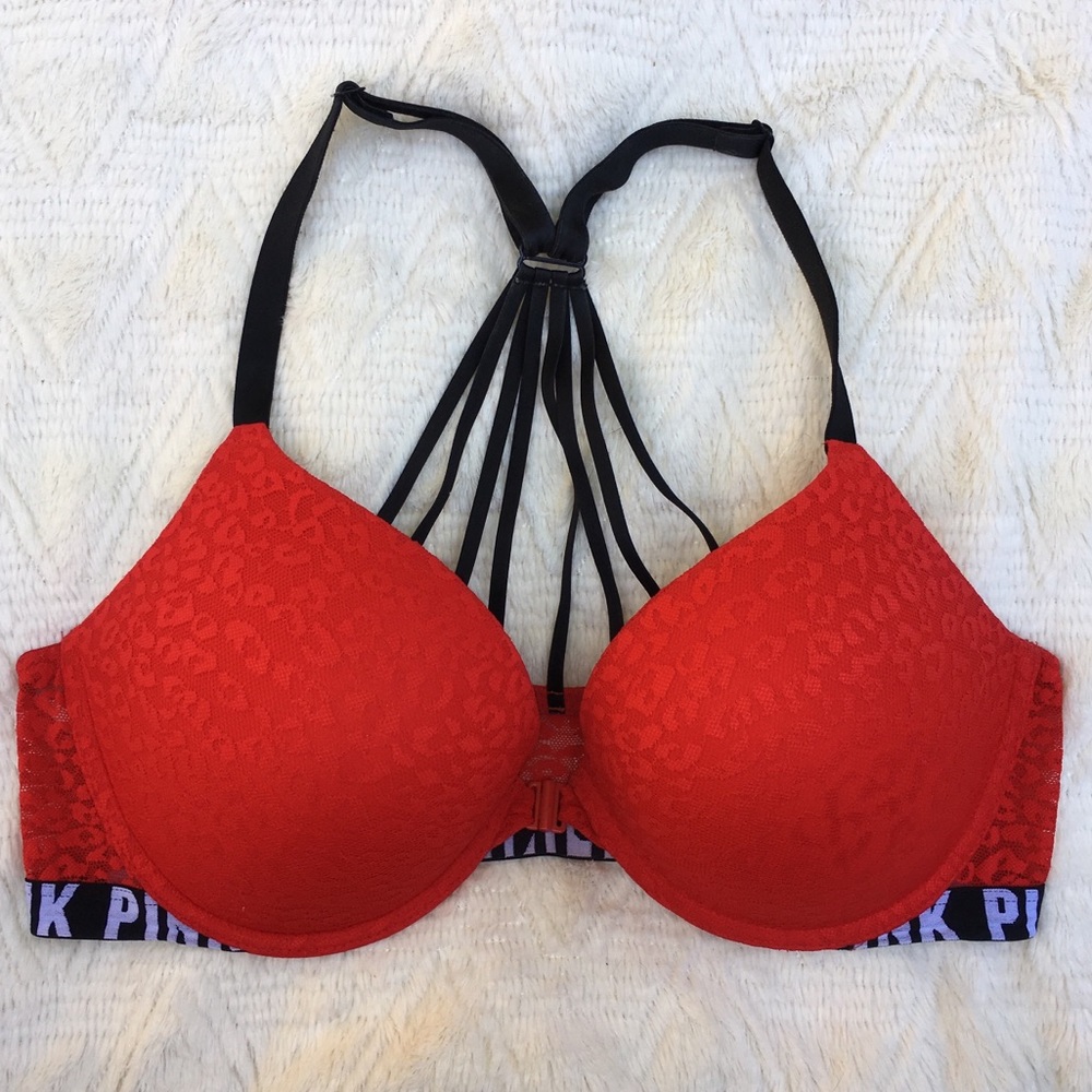 PINK by VS. Push-Up, Lace Bra, Front Clip Bra. 36D
